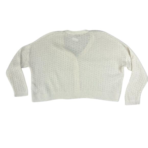 Madewell Sweater Cardigan Womens L Mayfair Alphaca Blend Antique Cream Button - Picture 2 of 7